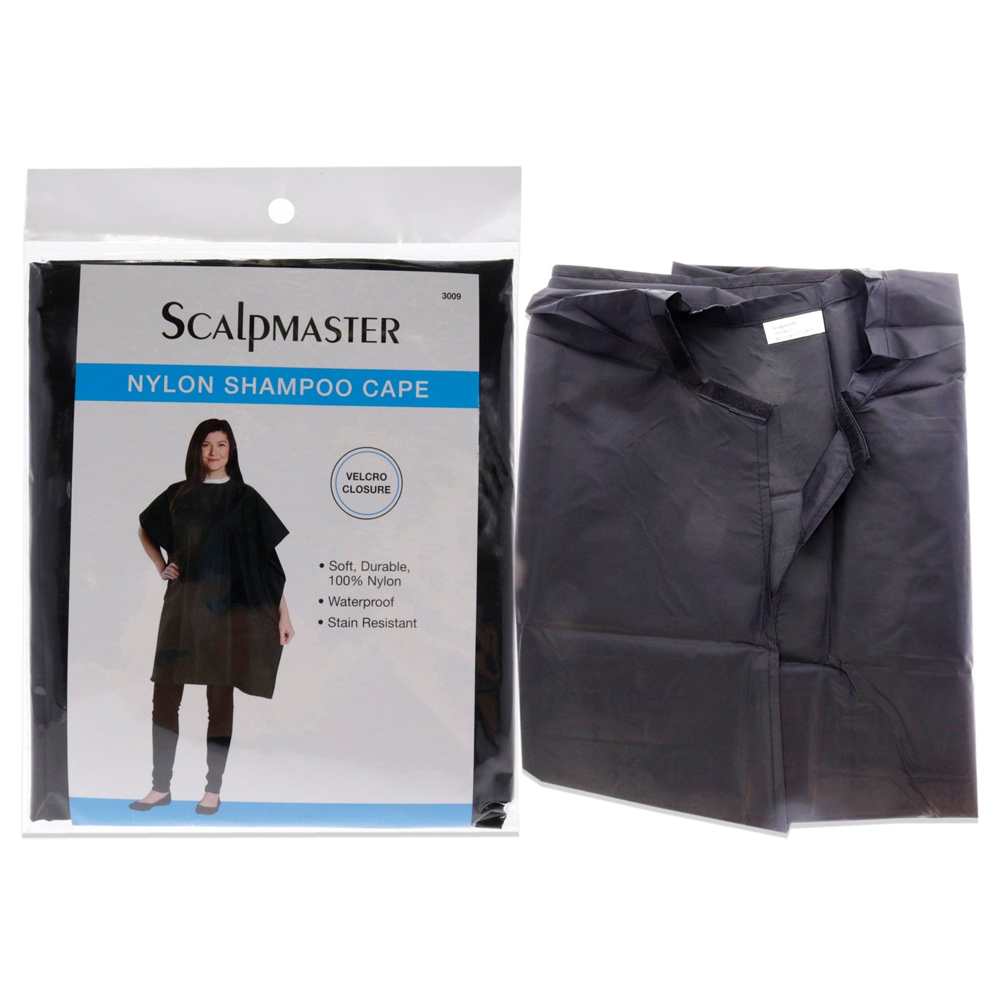 Nylon Shampoo Cape - Black