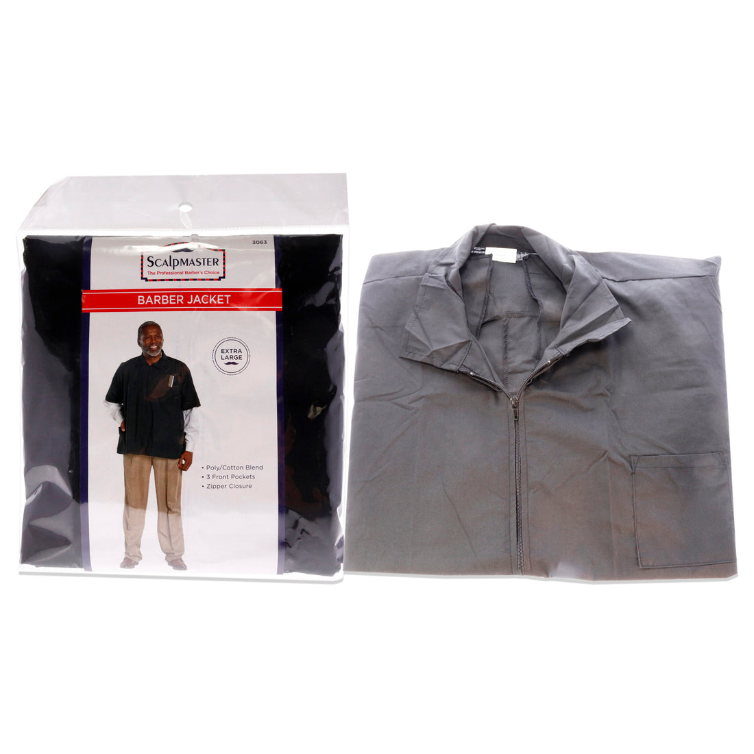 Nylon Barber Jacket - Black