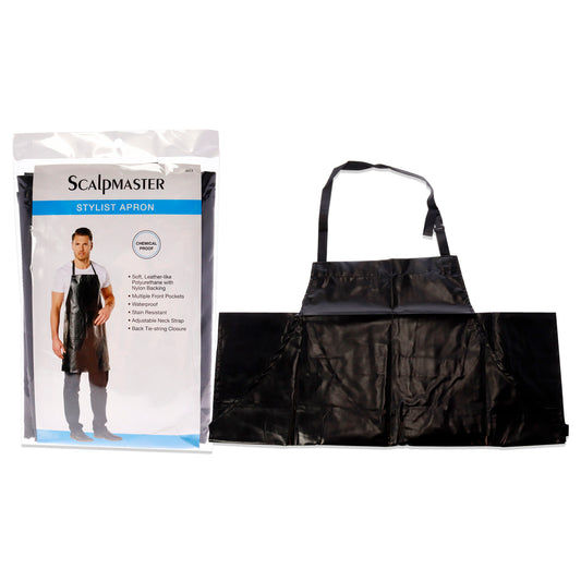 Fashion Stylist Apron - Black by Scalpmaster for Unisex - 1 Pc Apron