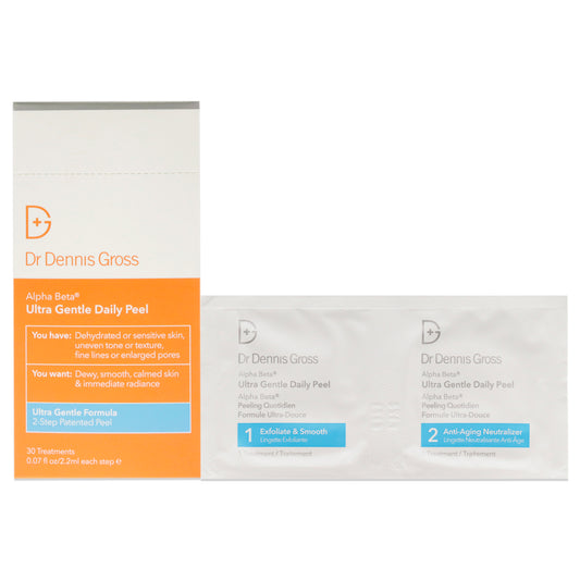 Alpha Beta Peel Ultra Gentle Daily Peel by Dr. Dennis Gross for Unisex - 30 Packs Pads