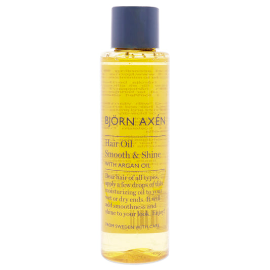 Hair Oil Smooth and Shine - Argan Oil by Bjorn Axen for Unisex - 2.53 oz Oil