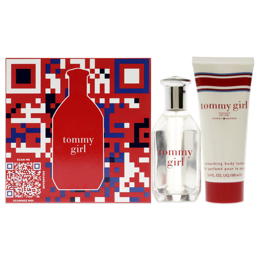 Tommy Girl by Tommy Hilfiger for Women - 2 Pc Gift Set 1.7oz EDT Spray, 3.4oz Body Lotion