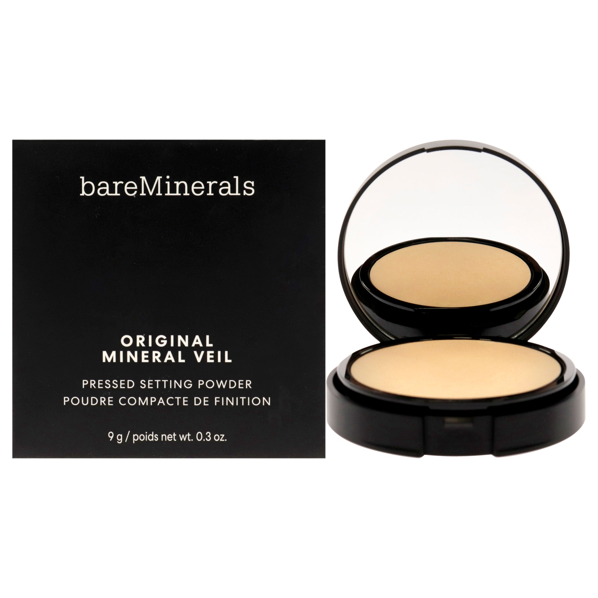 Original Mineral Veil Pressed Setting Powder - Sheer Medium by bareMinerals for Women - 0.3 oz Powder