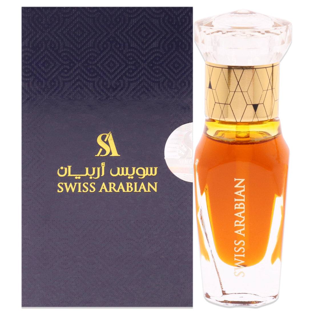 Amber Aura by Swiss Arabian for Unisex - 0.4 oz Parfum Oil Rollerball