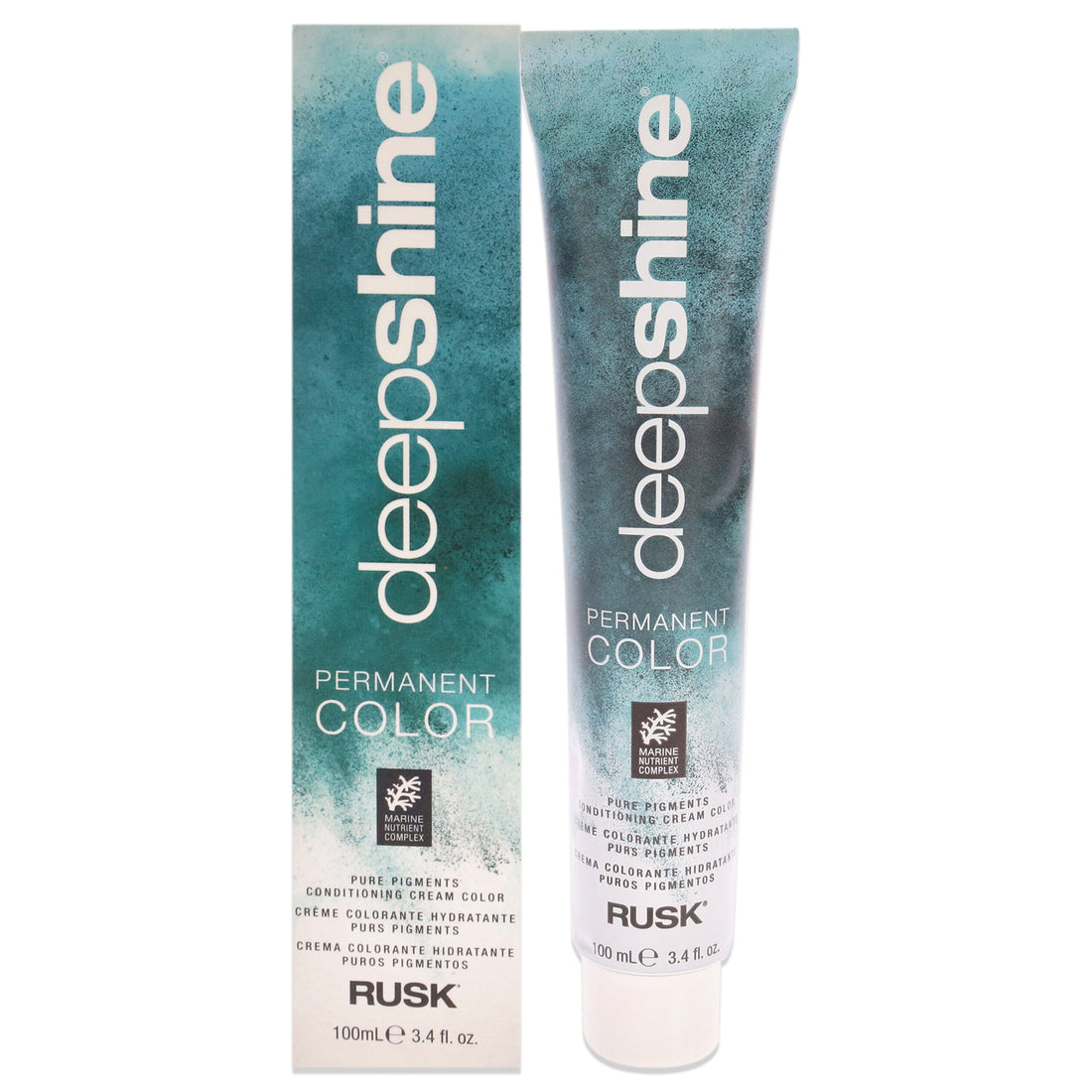 Deepshine Pure Pigments Conditioning Cream Color - 7.43CG Copper Golden Blonde by Rusk for Unisex - 3.4 oz Hair Color