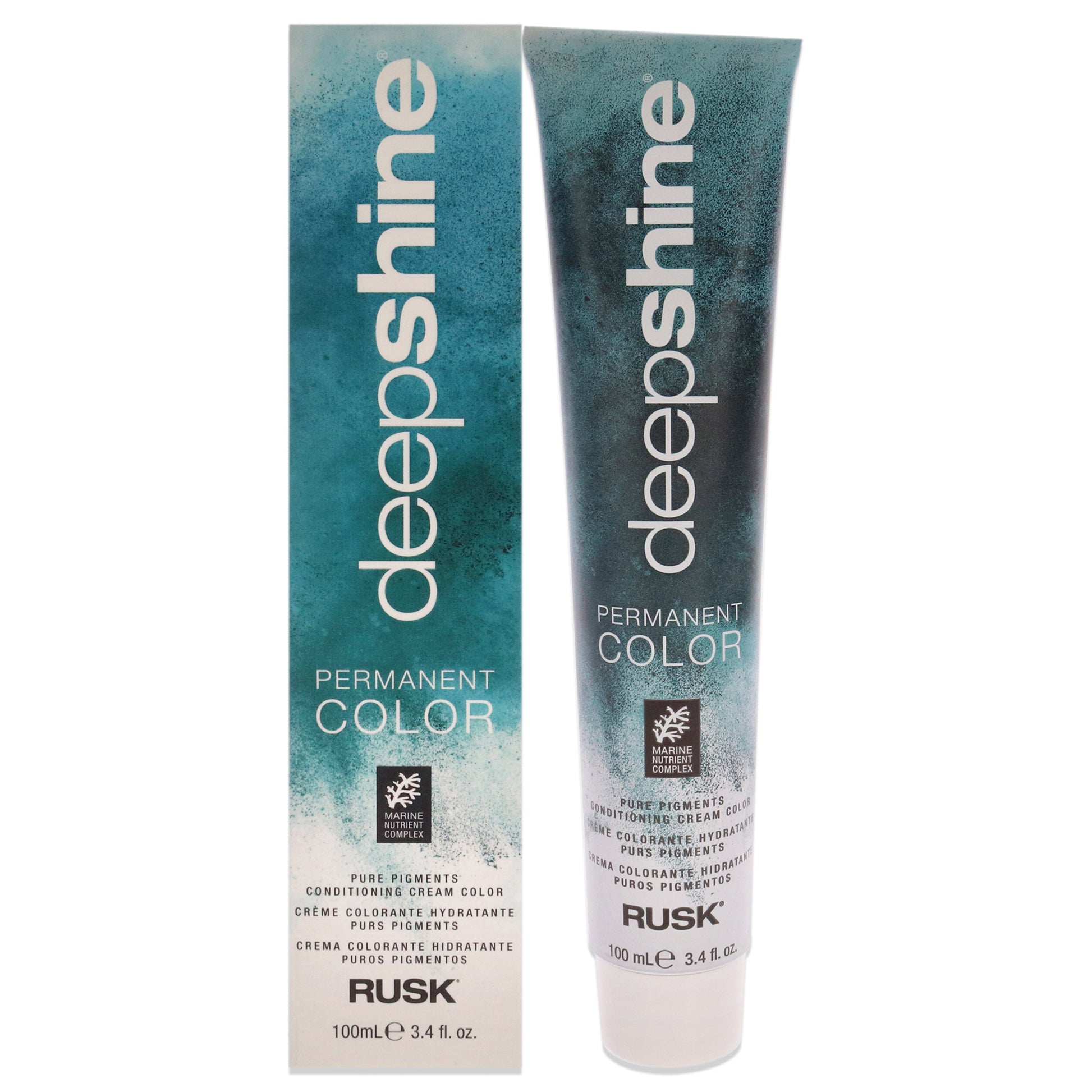 Deepshine Pure Pigments Conditioning Cream Color - 4.11AA Intense Medium Ash Brown by Rusk for Unisex - 3.4 oz Hair Color