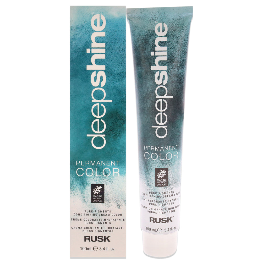 Deepshine Pure Pigments Conditioning Cream Color - 5.55M Intense Mahogany by Rusk for Unisex - 3.4 oz Hair Color