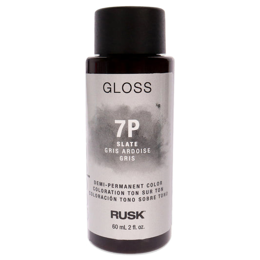 Deepshine Gloss Demi-Permanent Color - 7P Slate by Rusk for Unisex - 2 oz Hair Color