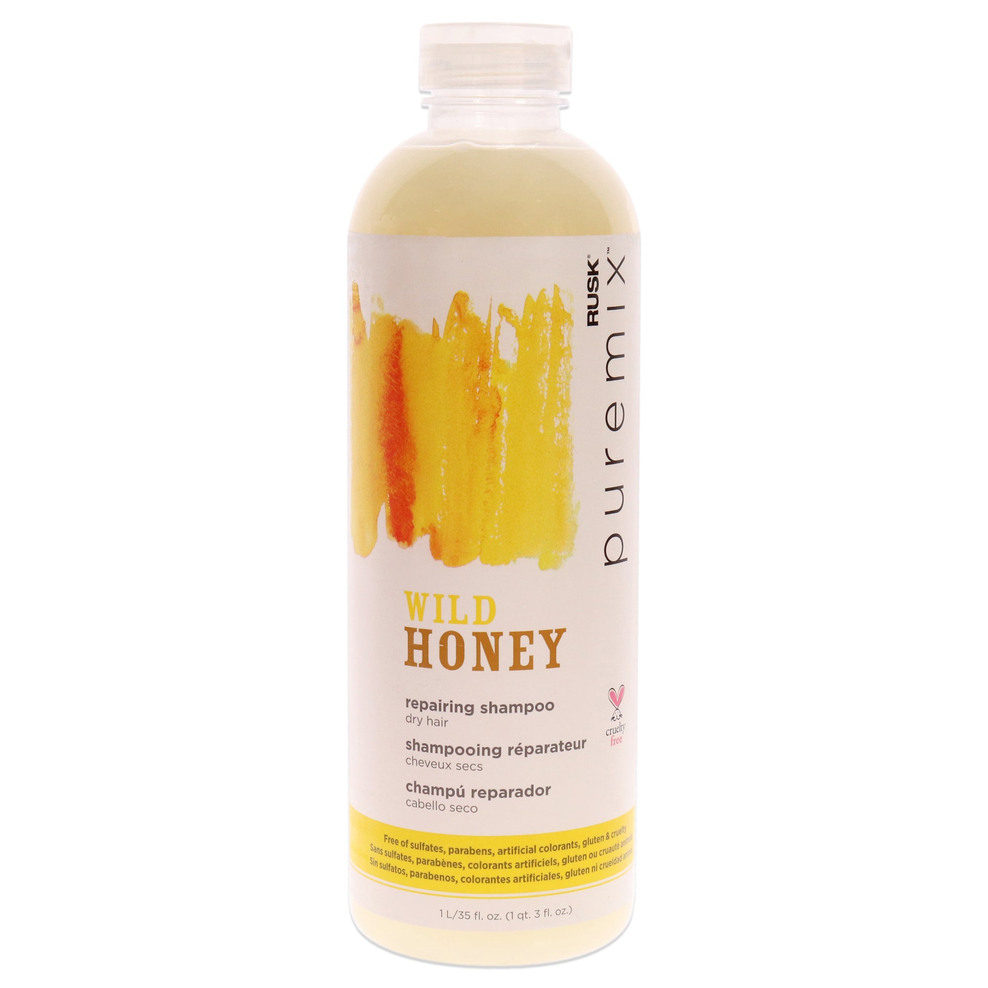 Puremix Wild Honey Repairing Shampoo - Dry Hair by Rusk for Unisex - 35 oz Shampoo