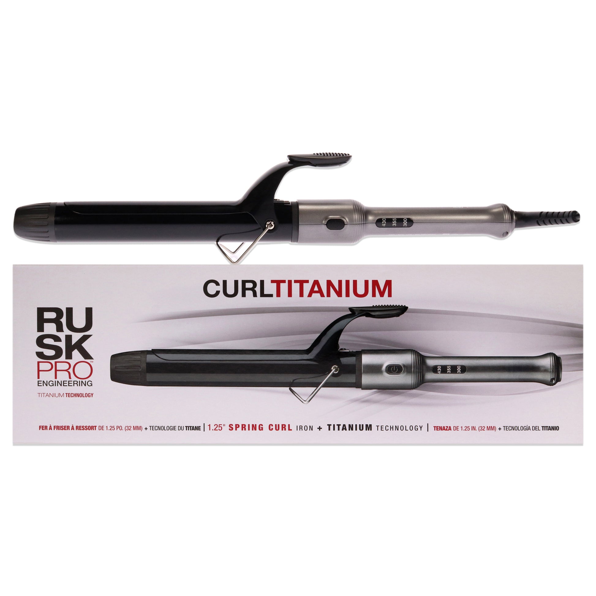 Curl Titanium Spring Iron - IRP125UC