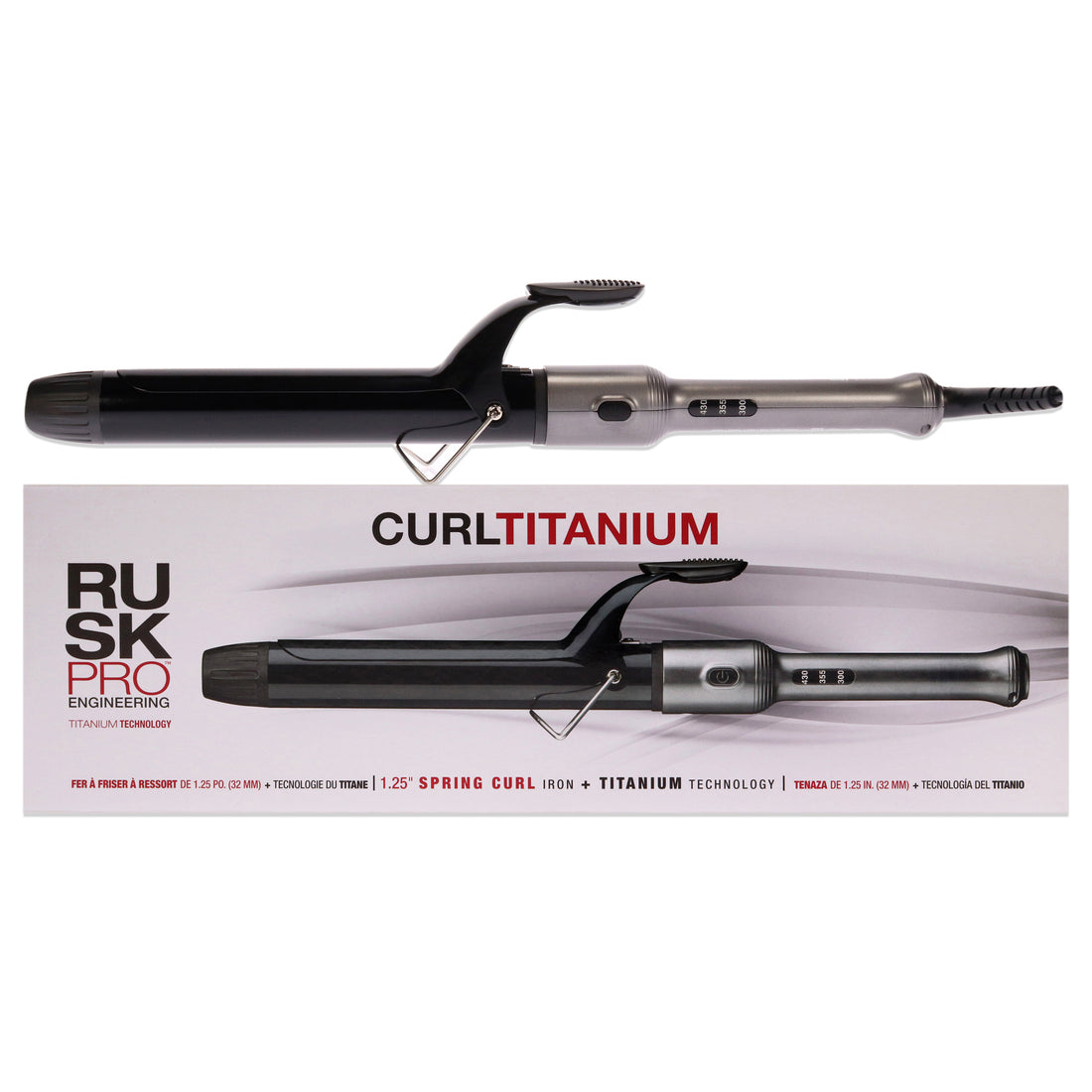Curl Titanium Spring Iron - IRP125UC