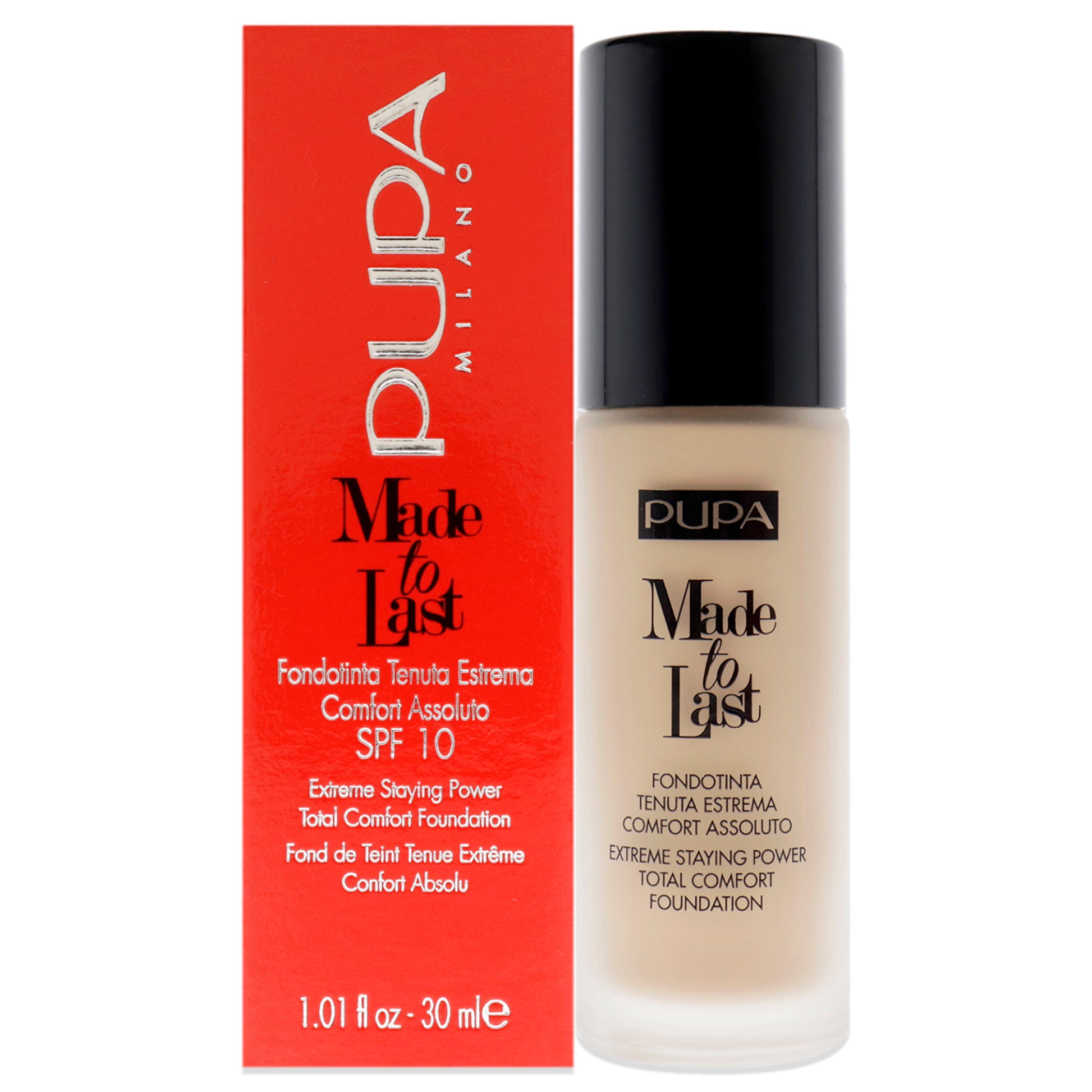 Pupa Milano Made to Last Extreme Staying Power Foundation SPF 10