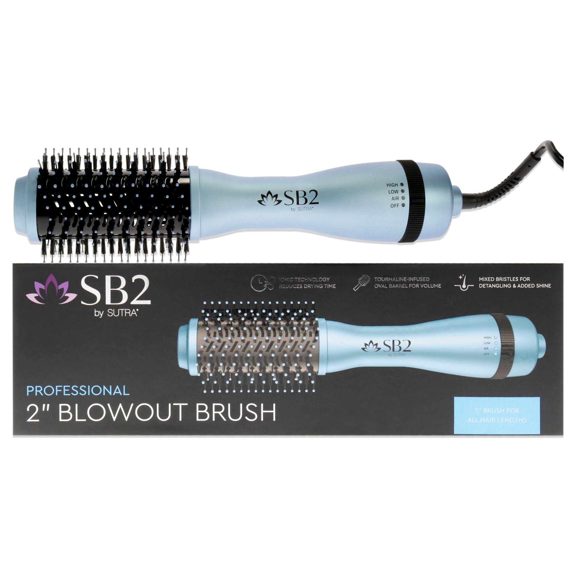 Professional Blowout Brush - Metalic Ba
