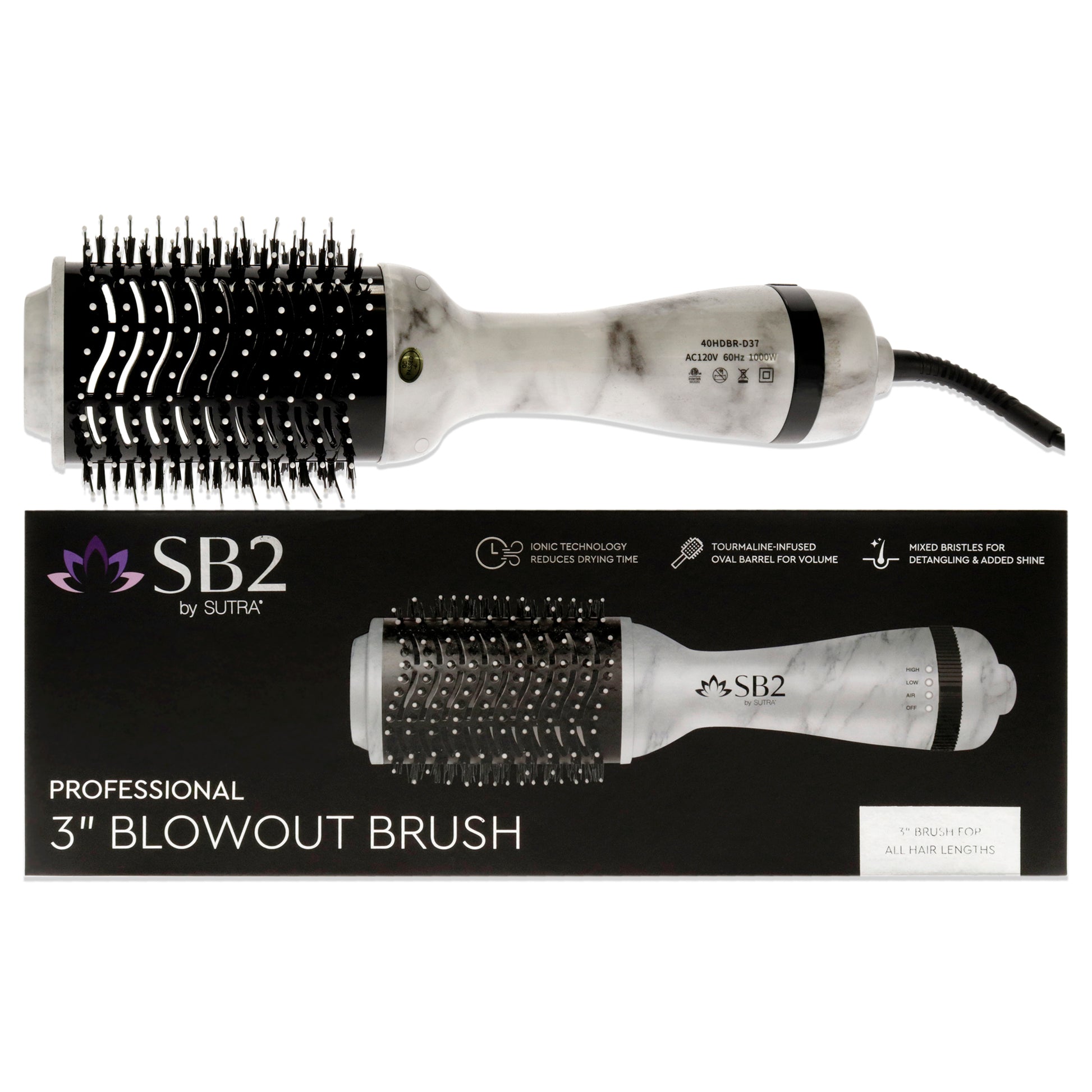 Professional Blowout Brush - Marble