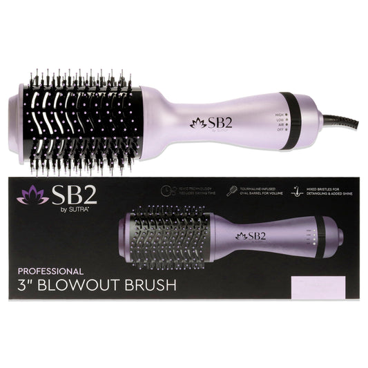 Professional Blowout Brush - Lavender by Sutra for Unisex - 3 Inch Hair Brush