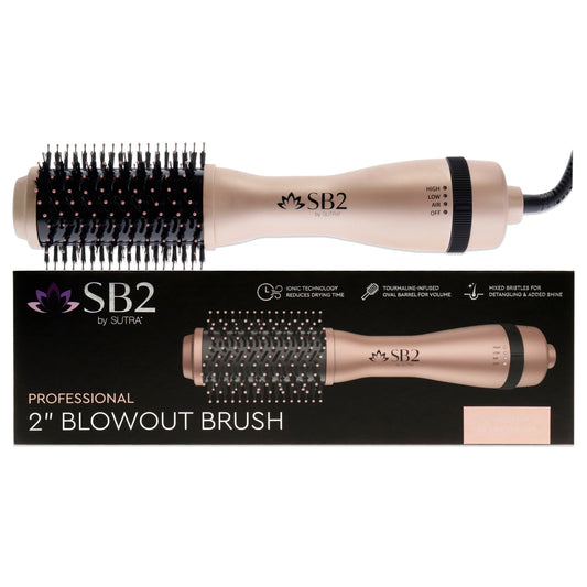 Professional Blowout Brush - Rose Gold by Sutra for Unisex - 2 Inch Hair Brush