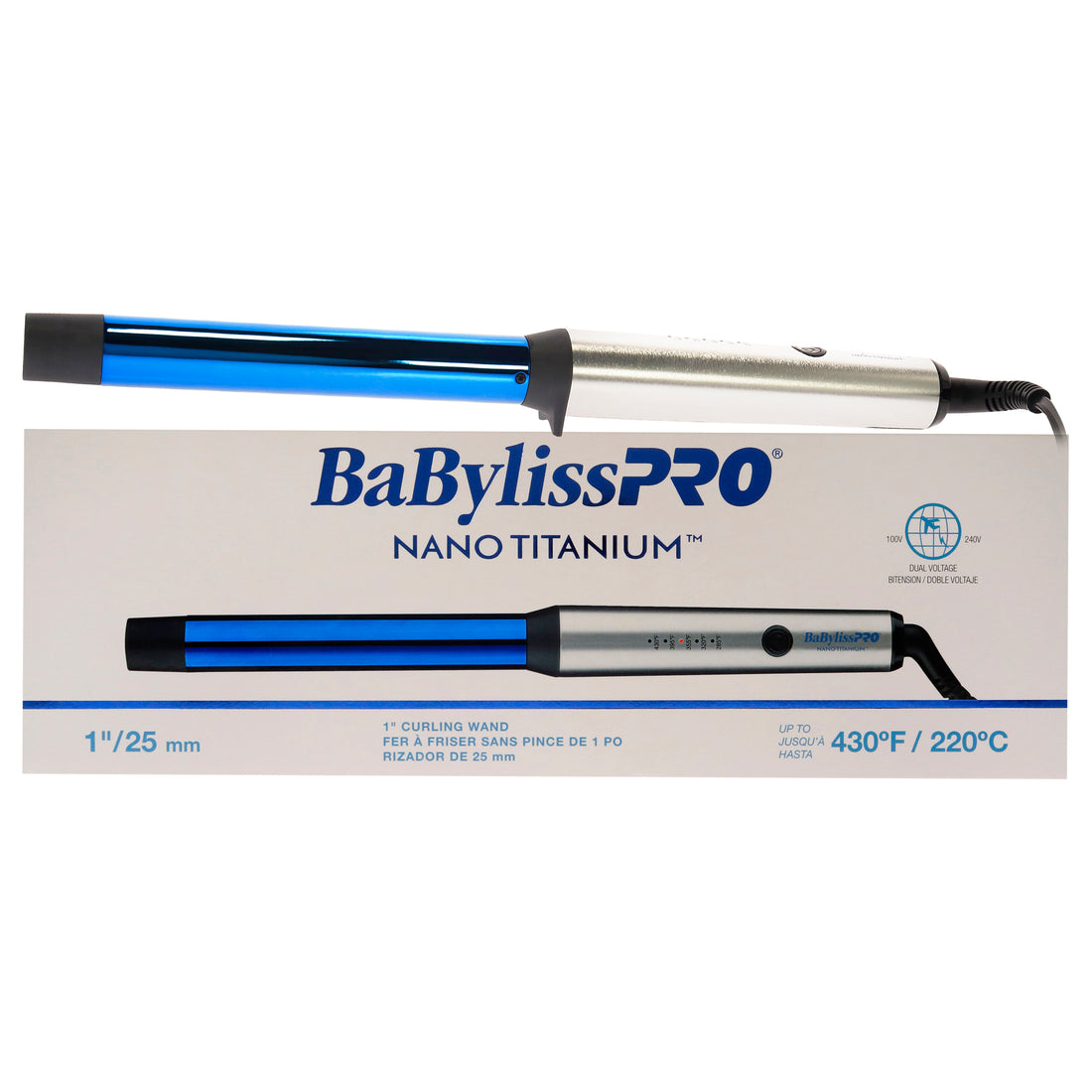 Pro Nano Titanium Curling Wand - BNTW100NUC