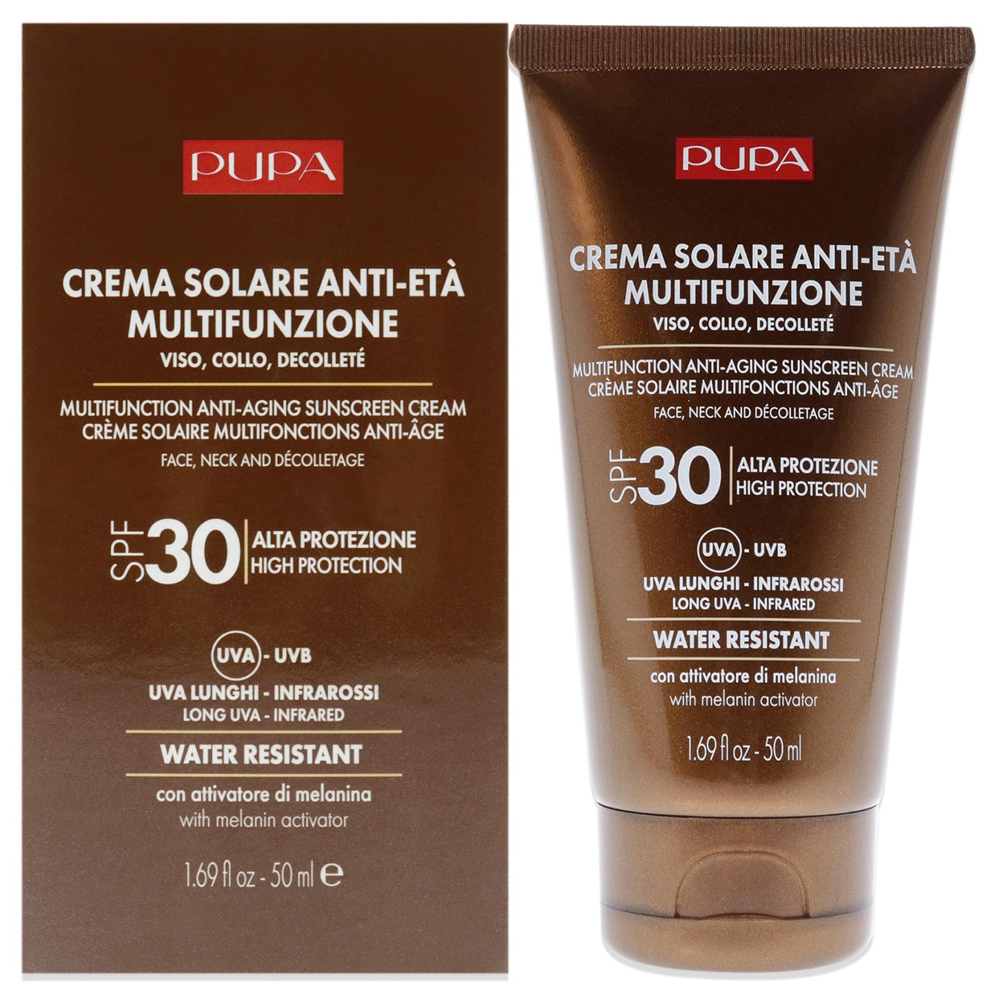 Multifunction Anti-Aging Water Resistant Sunscreen for Face SPF 30