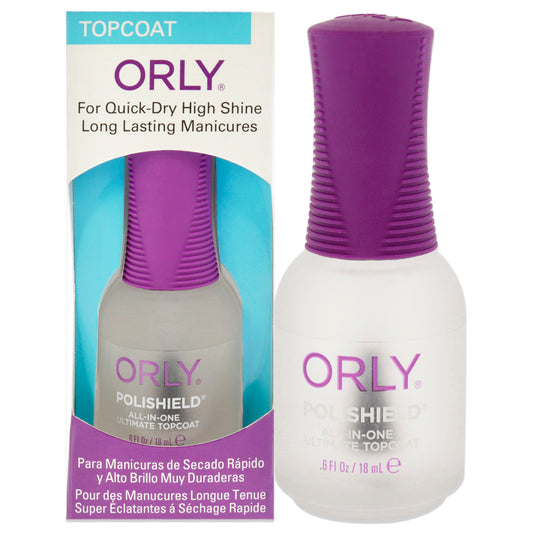 Polishield All-in-One Ultimate Top Coat by Orly for Women - 0.6 oz Top Coat