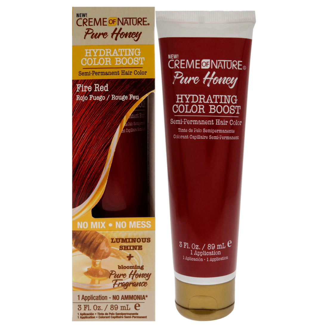Creme of Nature Pure Honey Hydrating Color Boost Semi-Permanent Hair Color
