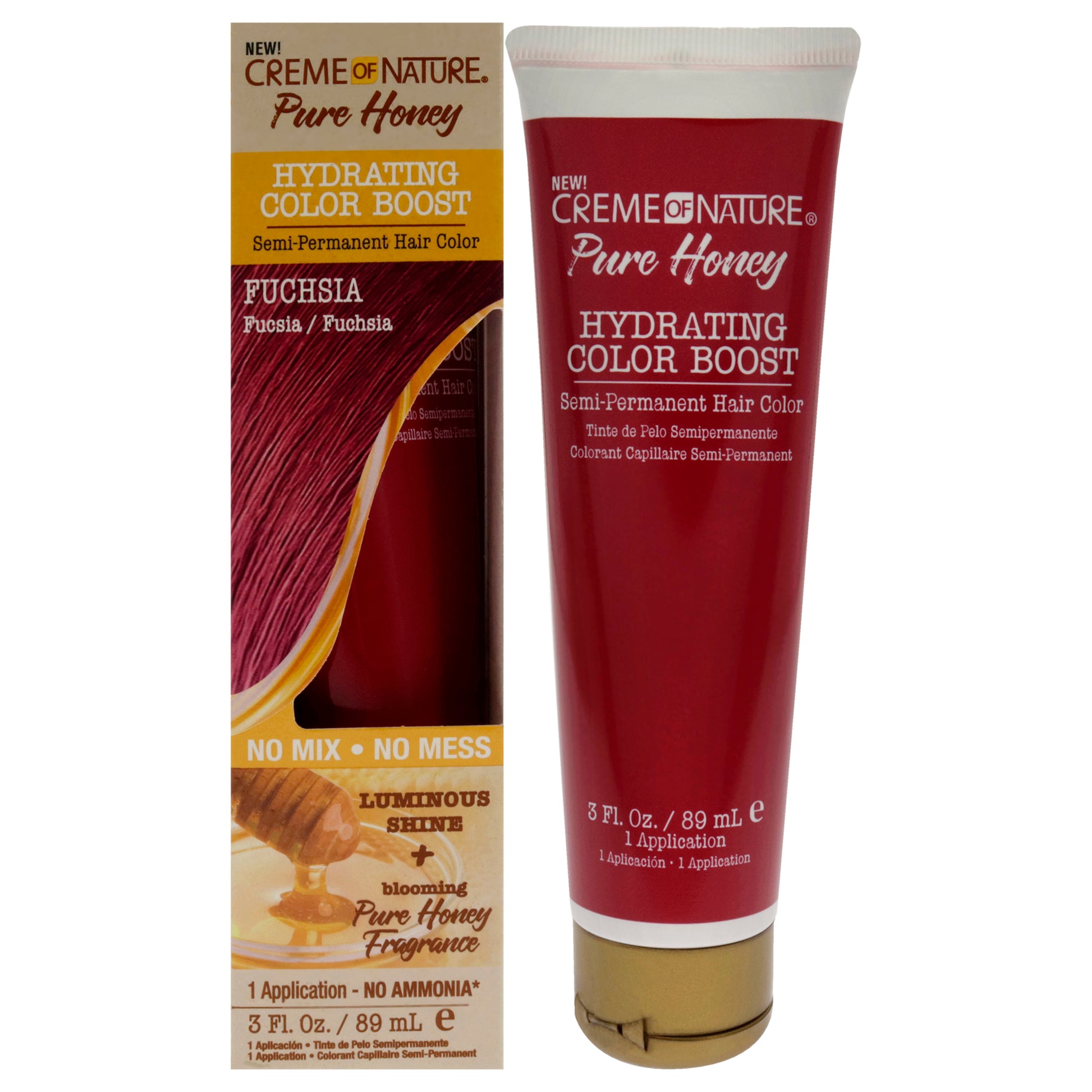 Creme of Nature Pure Honey Hydrating Color Boost Semi-Permanent Hair Color