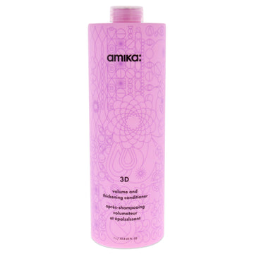 3D Volume and Thickening Conditioner by Amika for Unisex - 33.8 oz Conditioner