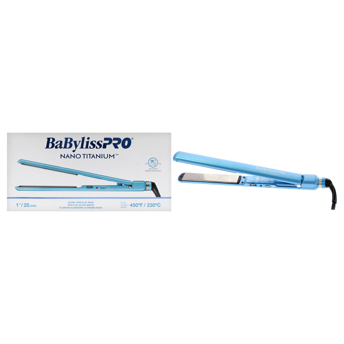 Nano Titanium Ultra-Thin Flat Iron - BNT4072TUC - Blue
