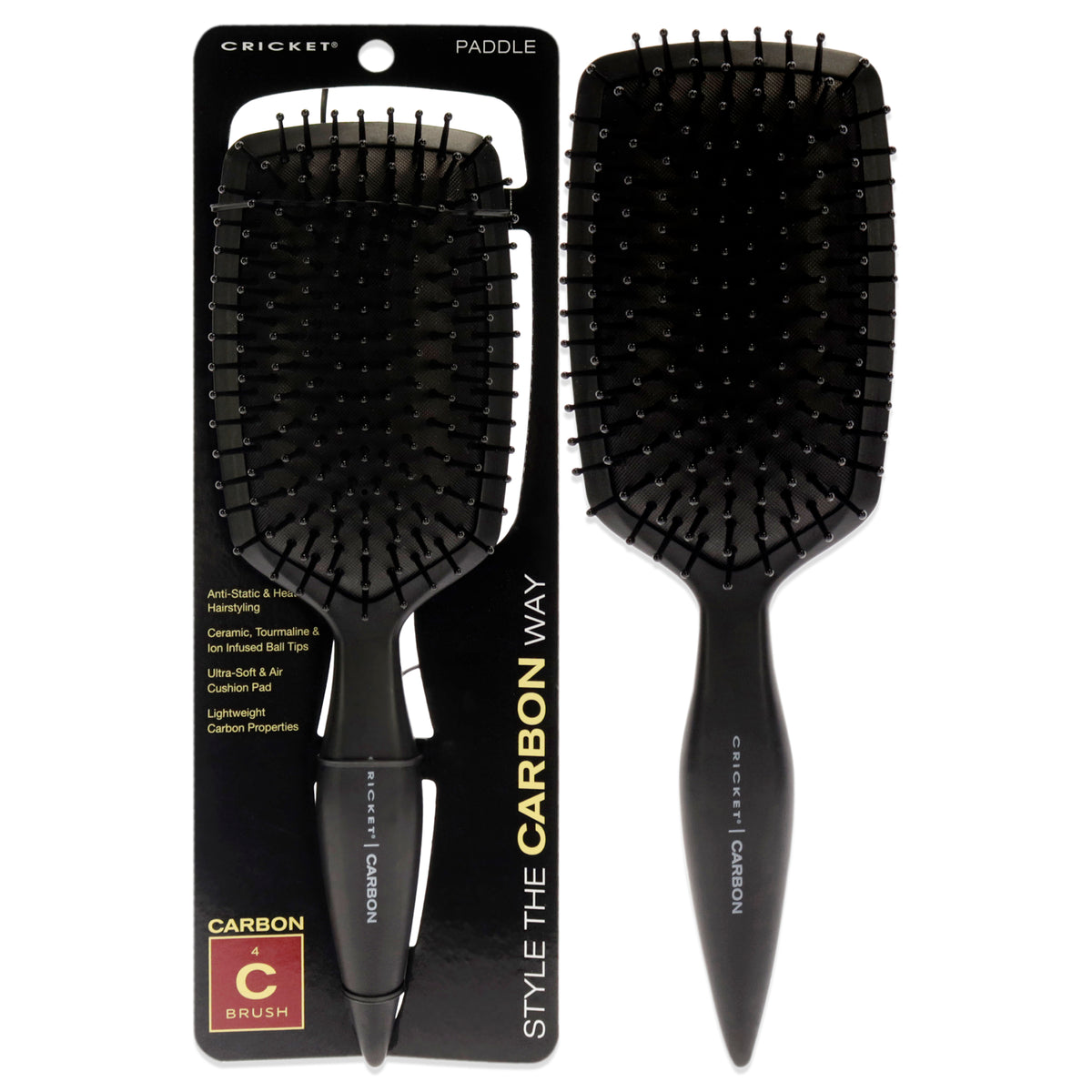 Carbon Paddle Hair Brush