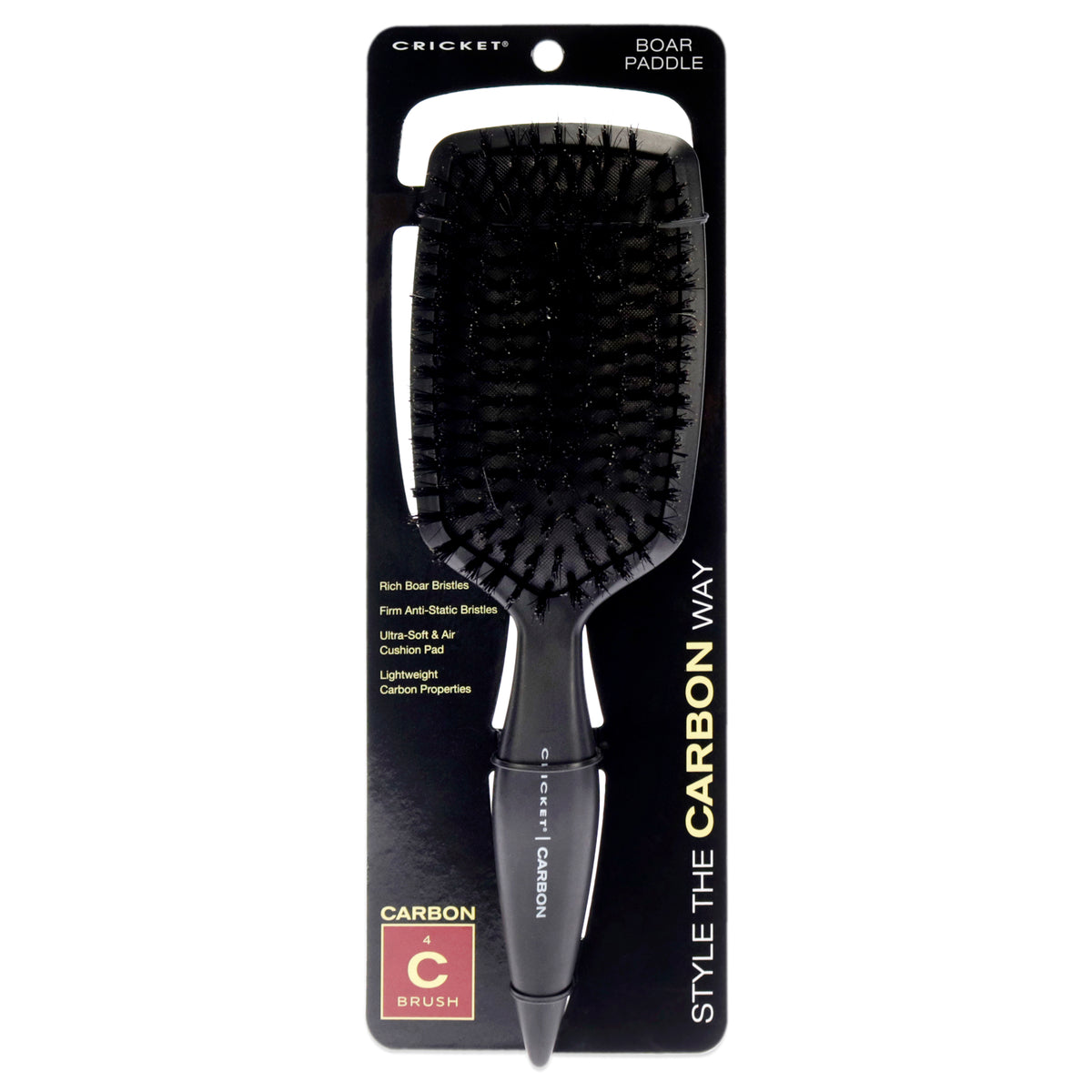 Carbon Boar Paddle Hair Brush