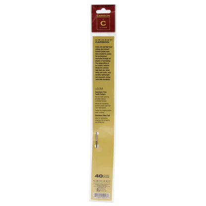 Carbon Comb Seamless Fine Tooth Pattern Metal Rattail - C50M