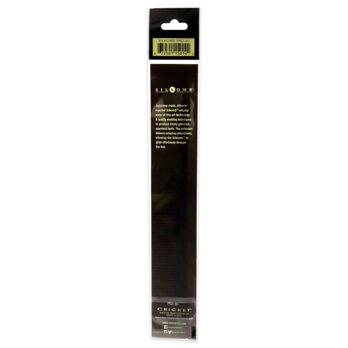Silkomb Medium Toothed Rattaail - Pro-60 Comb