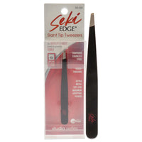 Seki Edge Black Slant Tip Tweezer - SS-500