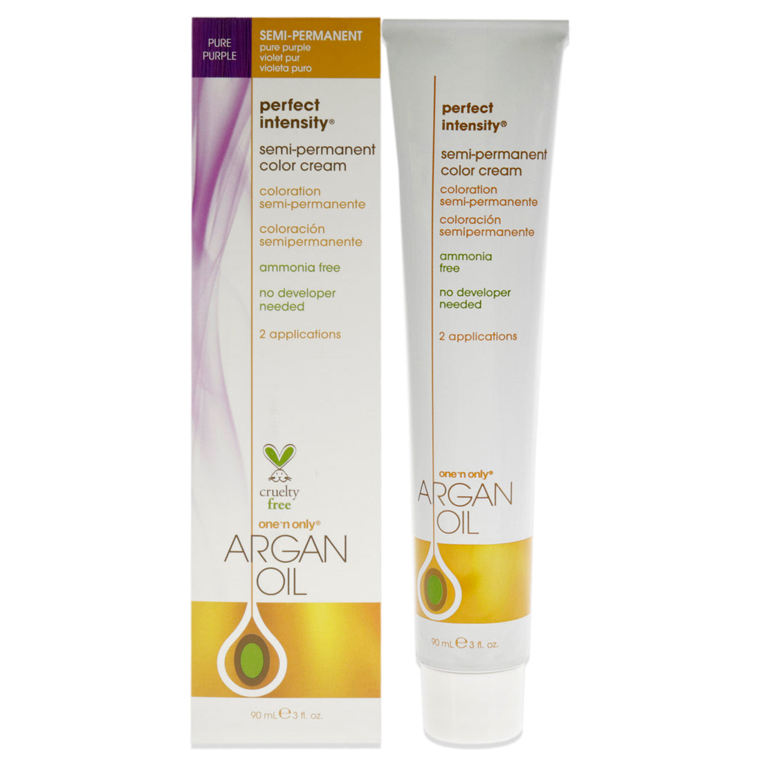 Argan Oil Perfect Intensity Semi-Permanent Color Cream - Pure Purple