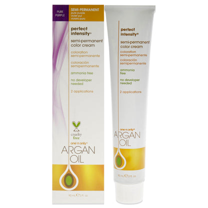 Argan Oil Perfect Intensity Semi-Permanent Color Cream - Pure Purple