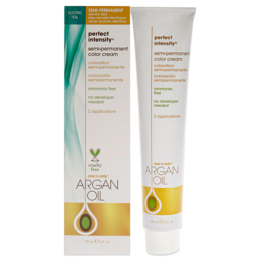 Argan Oil Perfect Intensity Semi-Permanent Color Cream - Electric Teal