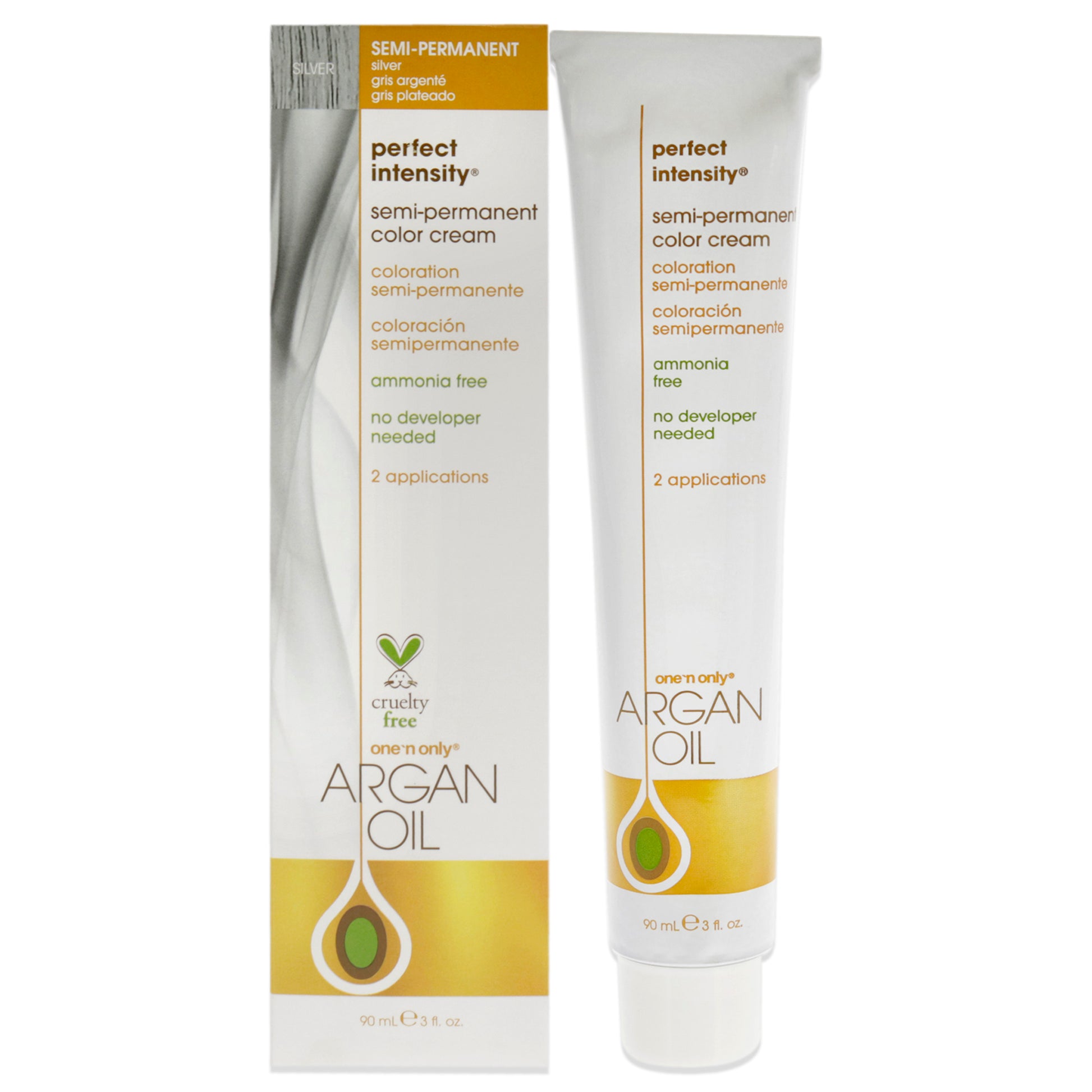 Argan Oil Perfect Intensity Semi-Permanent Color Cream - Silver