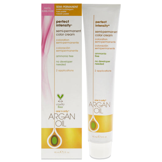 Argan Oil Perfect Intensity Semi-Permanent Color Cream - Pastel Bubblegum