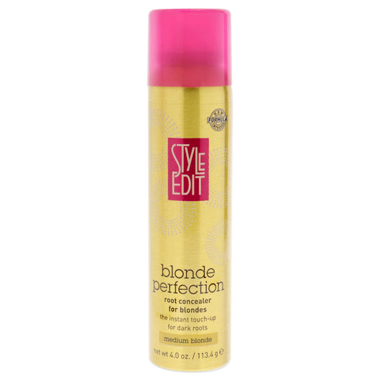 Blonde Perfection Root Concealer Touch Up Spray - Medium Blonde by Style Edit for Unisex - 4 oz Hair Spray