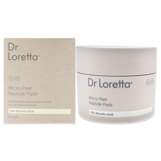 Micro Peel Peptide Pads by Dr. Loretta for Unisex - 60 Pc Pads