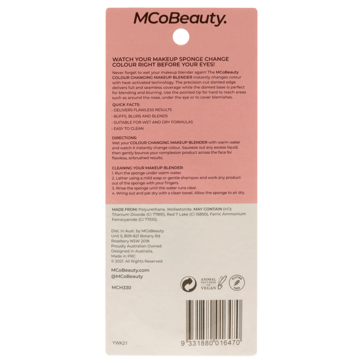 Colour Changing Makeup Blender Sponge