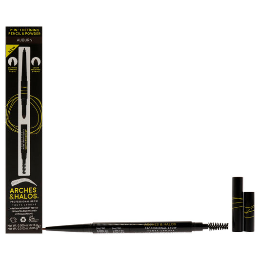 2-in-1 Defining Eyebrow Pencil and Powder - Auburn