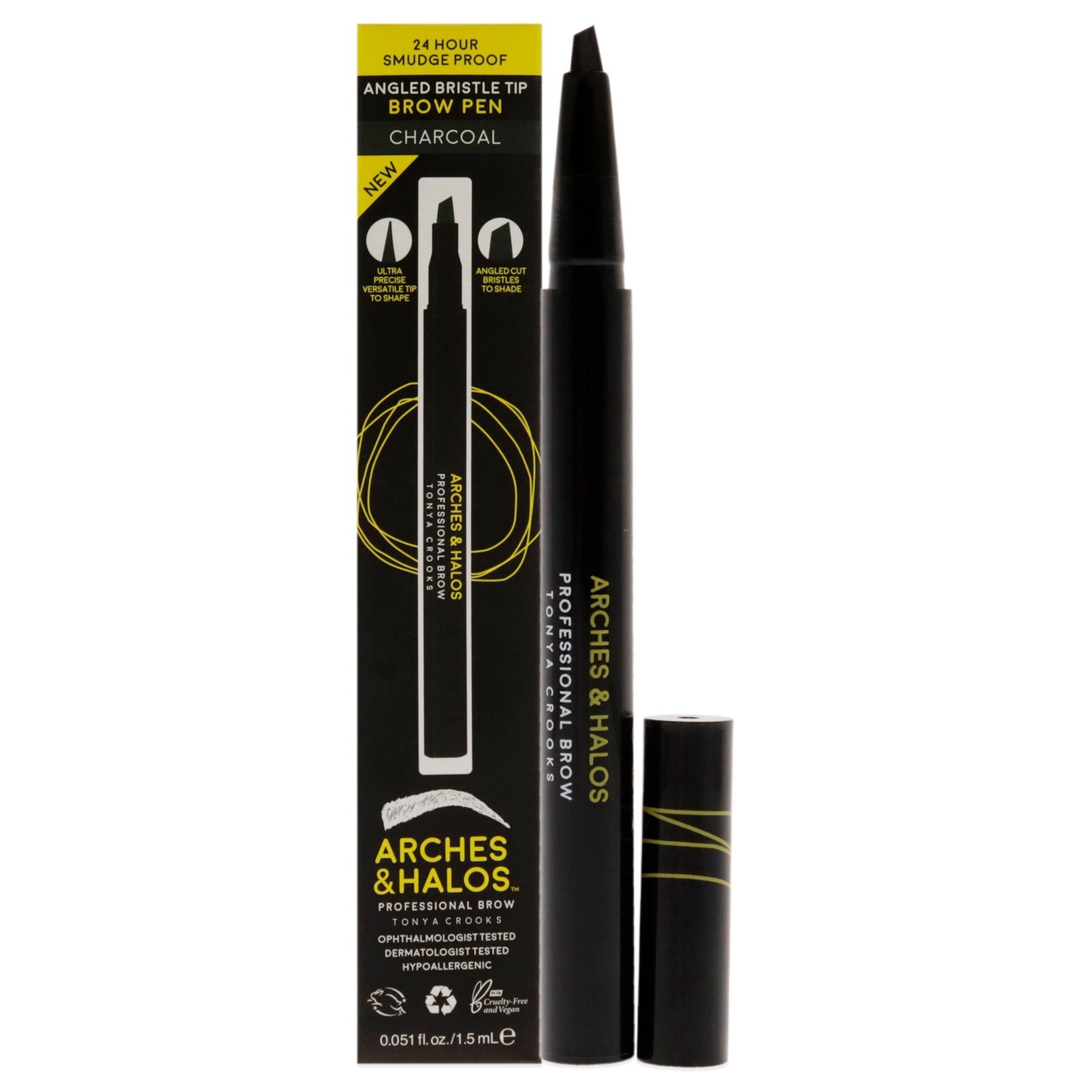 Arches and Halos Angled Bristle Tip Waterproof Brow Pen