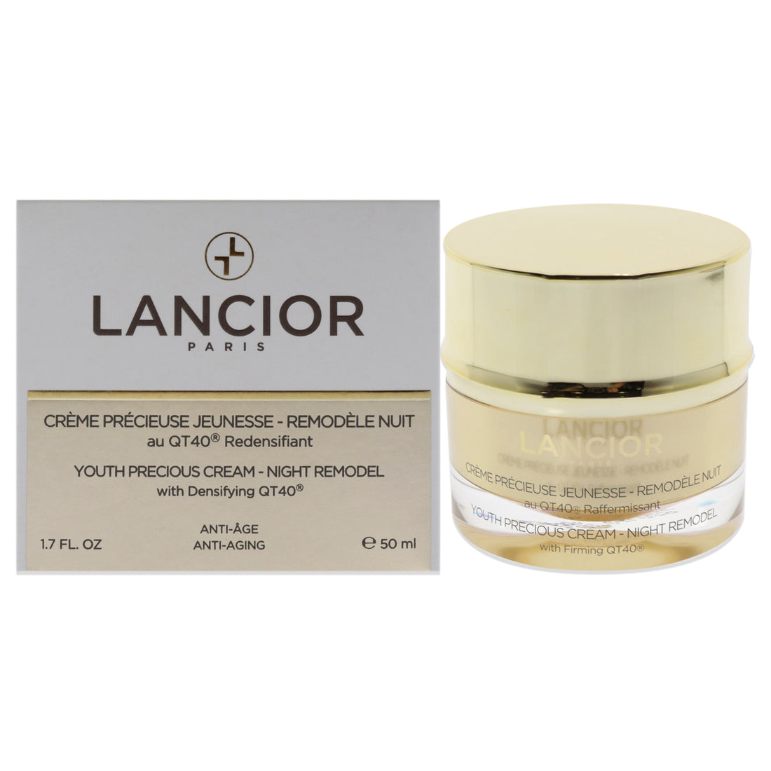 Youth Precious Cream - Night Remodel by Lancior for Unisex - 1.7 oz Cream