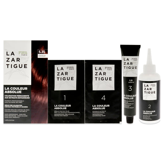 La Couleur Absolue Permanent Haircolor - 5.35 Chocolate by Lazartigue for Unisex - 1 Application Hair Color
