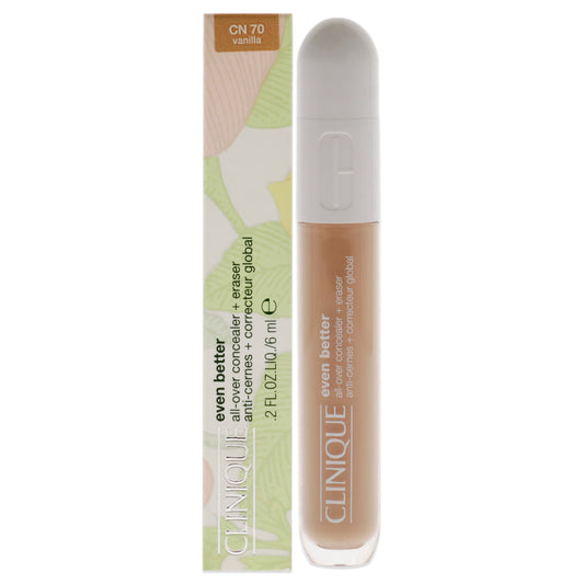 Even Better All-Over Concealer Plus Eraser - CN 70 Vanillia by Clinique for Women - 0.2 oz Concealer