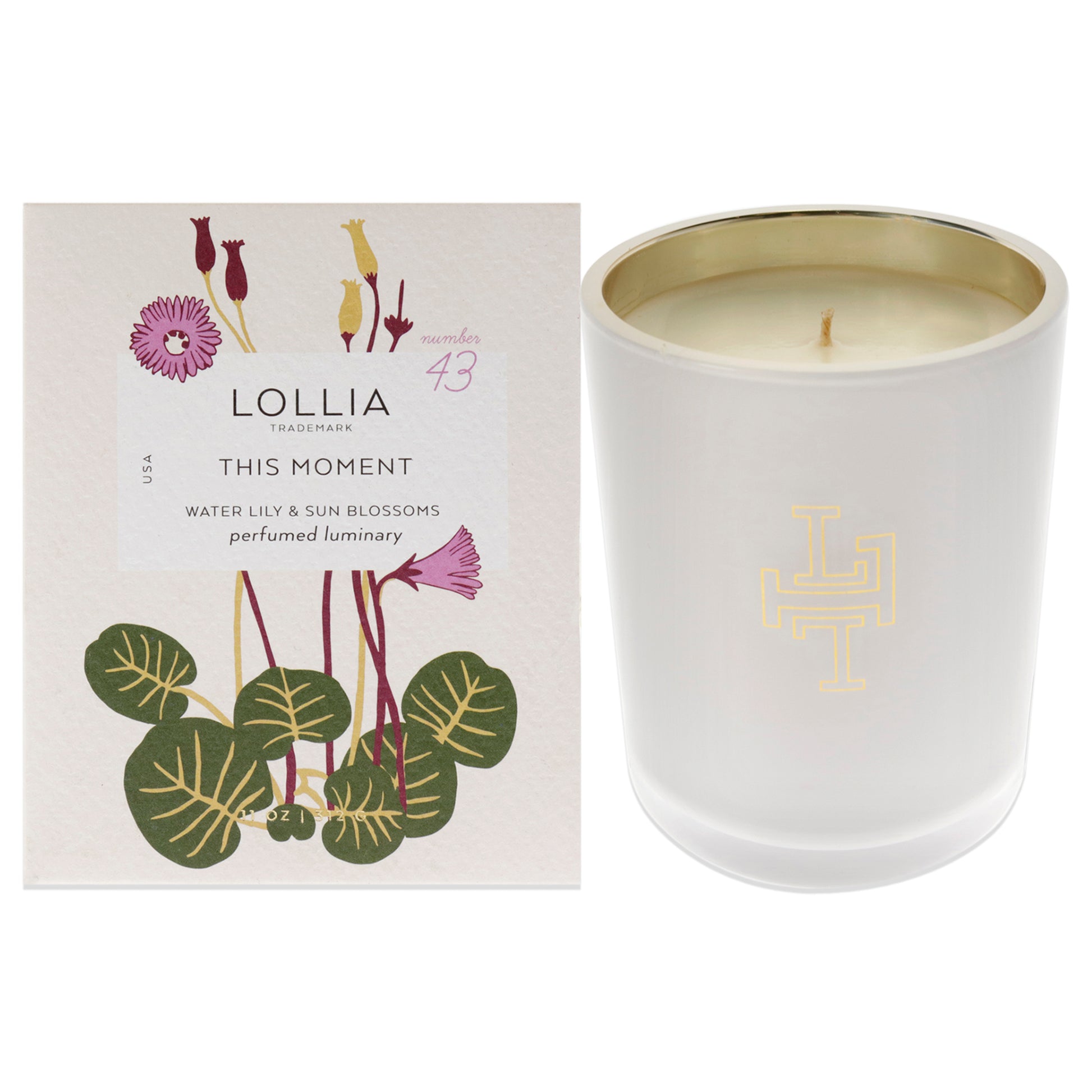 This Moment Perfumed Luminary Candle by Lollia for Unisex - 11 oz Candle