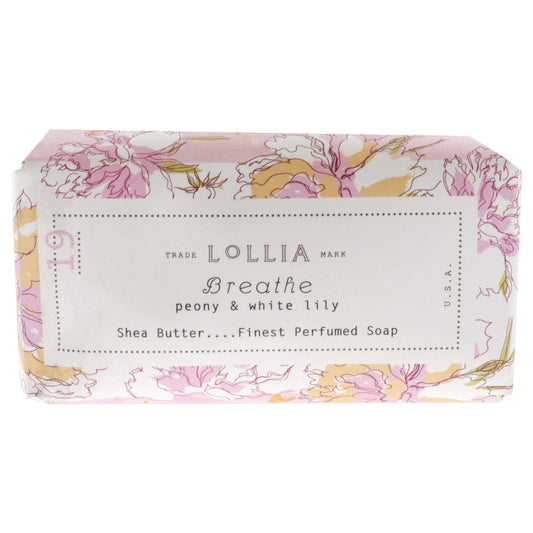 Breathe Shea Butter Soap by Lollia for Unisex - 5 oz Soap