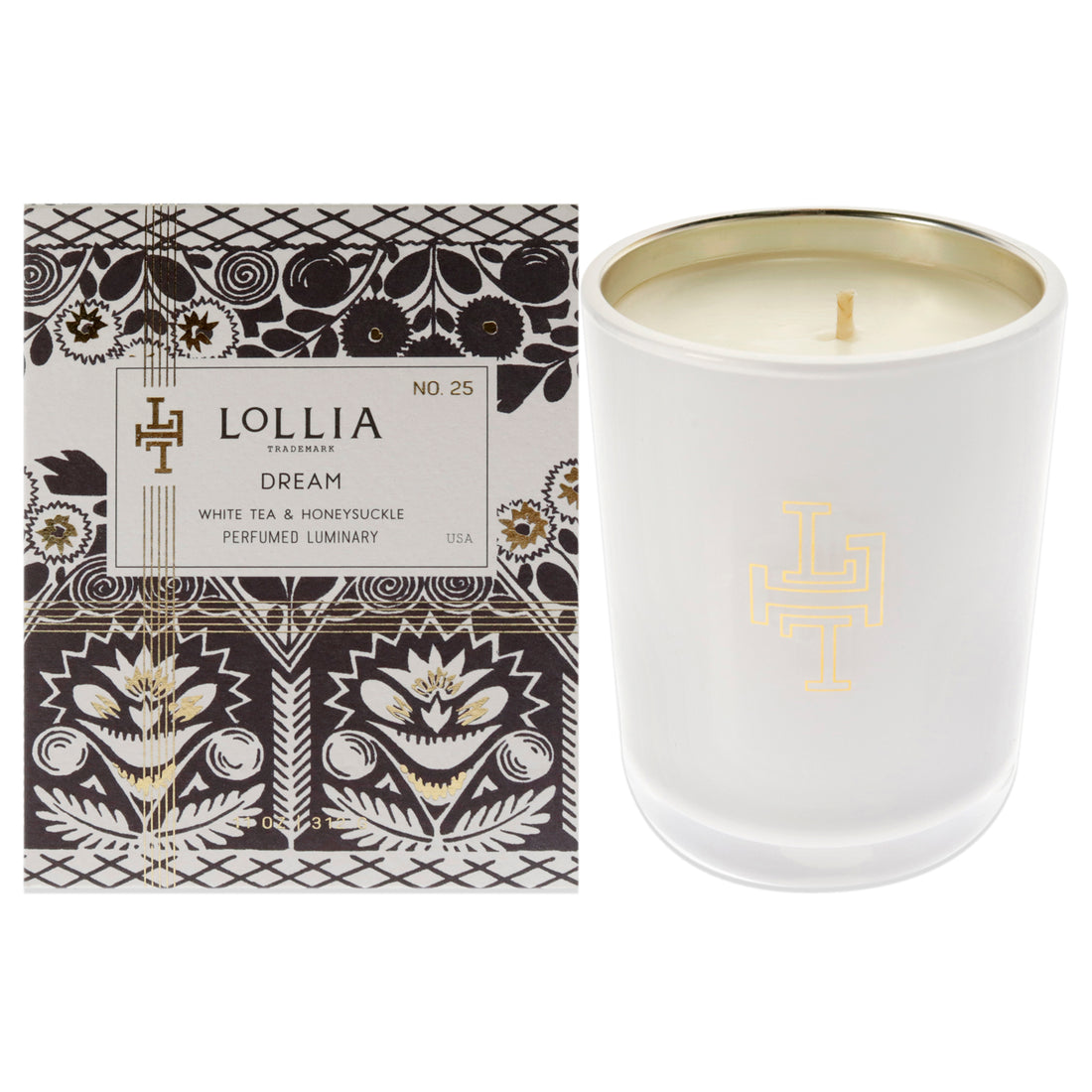 Dream Perfumed Luminary Candle by Lollia for Unisex - 11 oz Candle