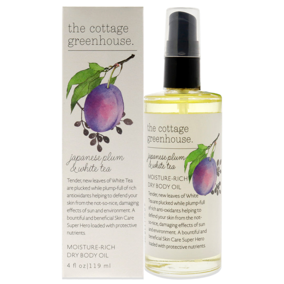 Moisture-Rich Dry Body Oil -Japanese Plum and White Tea