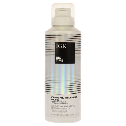 Big Time Volume and Thickening Mousse by IGK for Unisex - 6.2 oz Mousse
